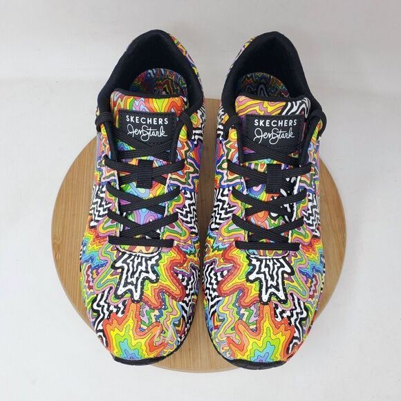 Skechers Jen Stark Shoes Womens 7 Uno Infinite Drip Sneaker Rainbow Colorful - Picture 4 of 15